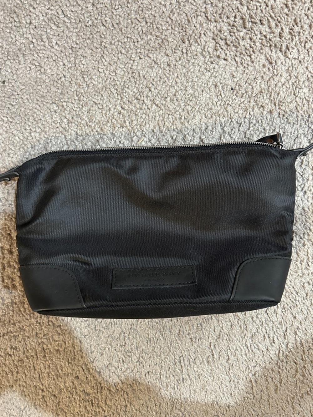Black Burberry Cosmetic Pouch